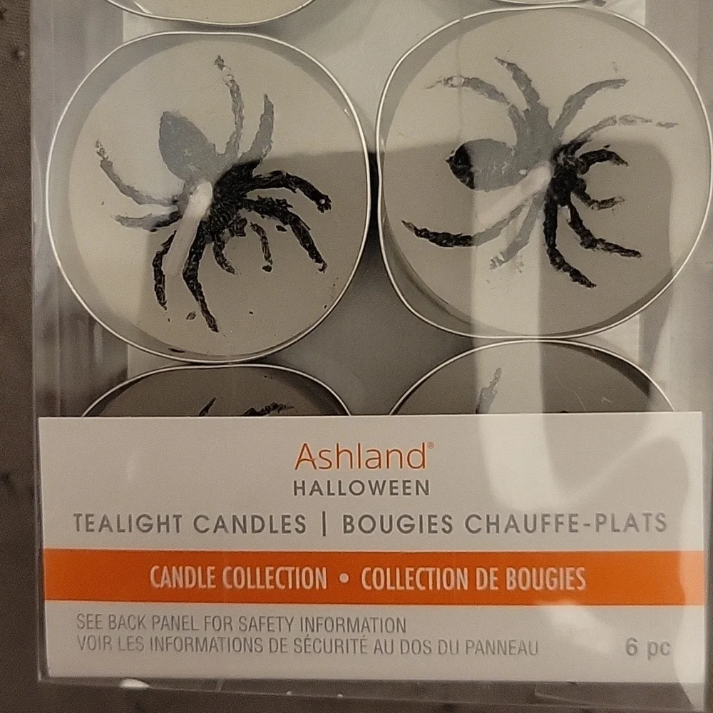 $40 worth of Ashland Halloween Tealight Candles - Black Spider Design